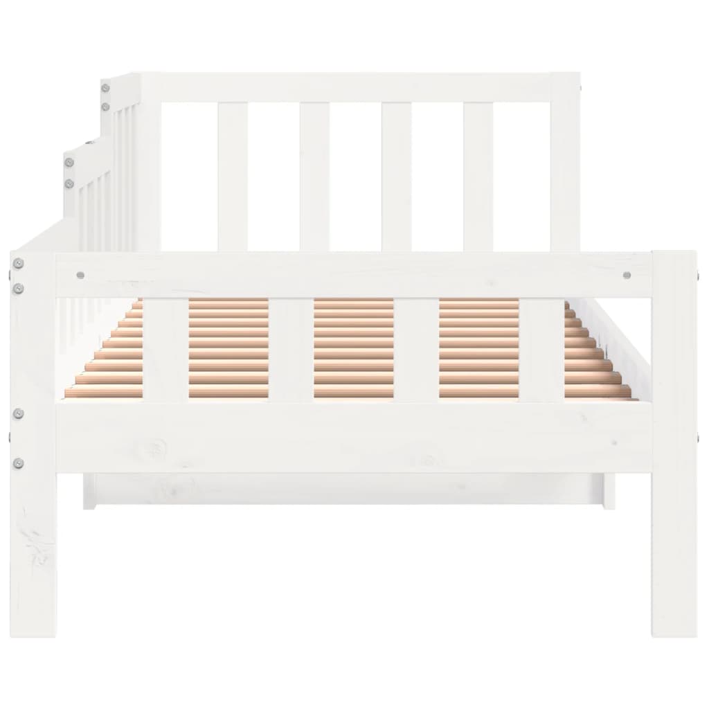 Day Bed without Mattress White 80x200 cm Solid Wood Pine